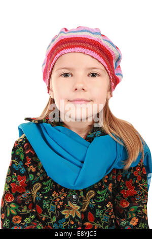 Beau 5-year-old girl smiling Banque D'Images