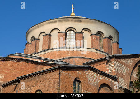 Dôme de l'église de Sainte-irène à Istanbul, Turquie. Banque D'Images