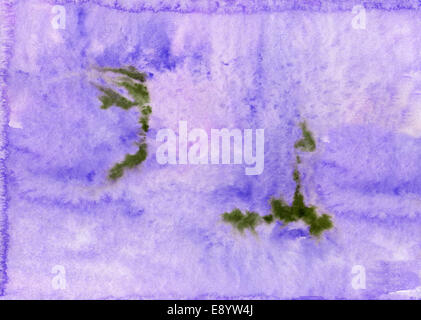 Vent violet abstract. Art fond texture aquarelle Banque D'Images