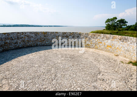 France, Blaye. La Citadelle de Blaye à l'estuaire de la Gironde. Banque D'Images