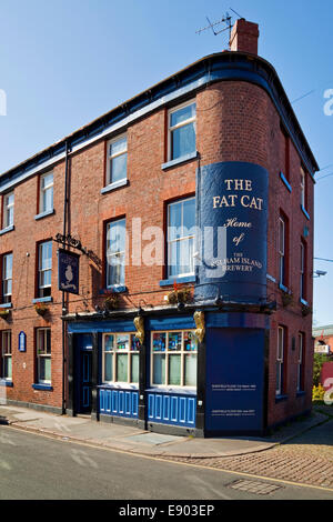 Le gros chat public house Sheffield South Yorkshire, UK Banque D'Images