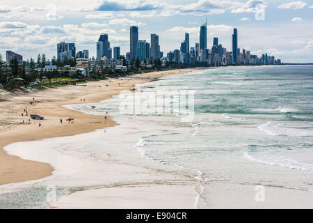 L'horizon de Surfers Paradise, Gold Coast, Queensland, Australie Banque D'Images