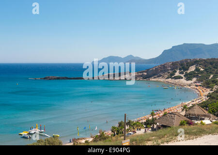 Paradise Beach à Kefalos Bay, île de Kos, Grèce Banque D'Images