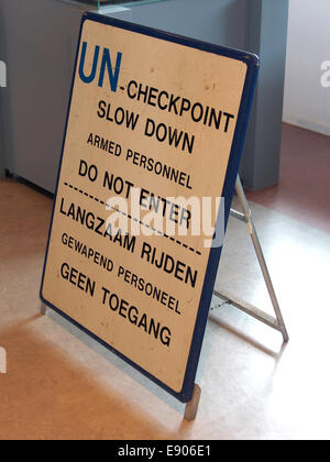Contrôle de l'ONU Nederlands signe, Geniemuseum, Vught, foto 2 Banque D'Images