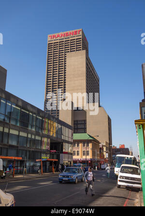 JOHANNESBURG, AFRIQUE DU SUD - Transnet de bâtiments et d'autres gratte-ciel du centre-ville centre-ville. Banque D'Images