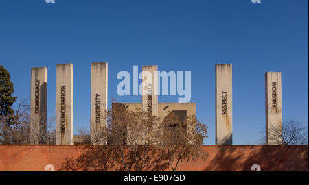 JOHANNESBURG, AFRIQUE DU SUD - Musée de l'apartheid. Banque D'Images