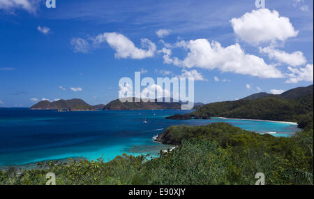 Trunk Bay sur St John Banque D'Images