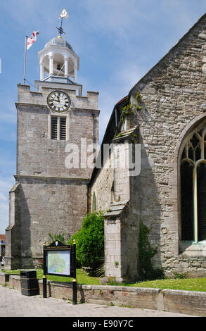 Tour de St Thomas & All Saints Church, Lymington Banque D'Images