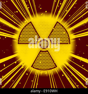 Explosion radioactive Banque D'Images