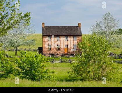 Ancienne maison en pierre en Manassas Battlefield Banque D'Images