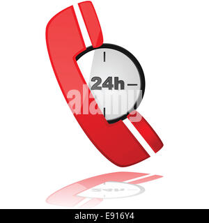 Téléphone d’urgence Banque D'Images