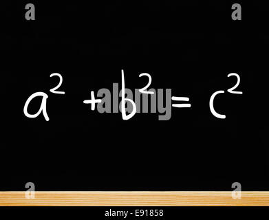 Théorème de Pythagore Banque D'Images