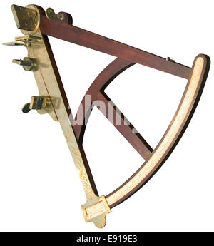 Découpe du Sextant Banque D'Images