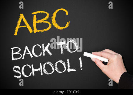 ABC - Retour à l'école ! Banque D'Images