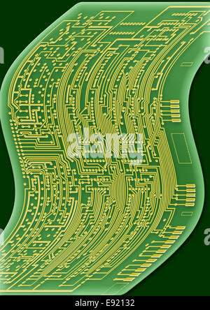 Plan circuit board Banque D'Images