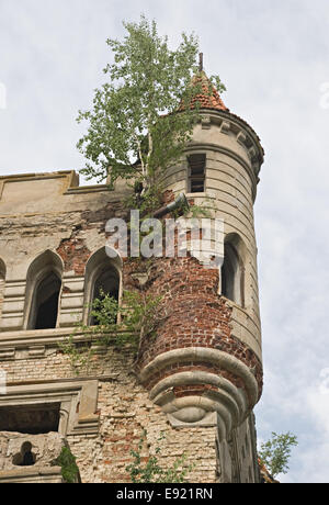 Manoir abandonné en style gothique Banque D'Images