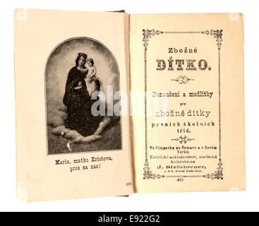 Vieux-tchèque Childen's bible. Banque D'Images