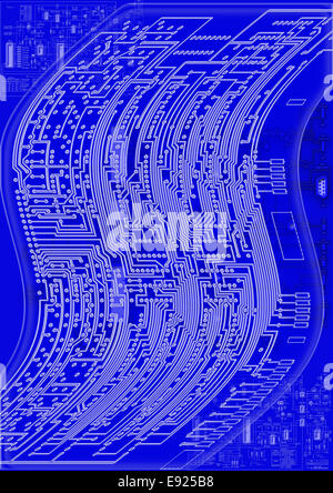 Plan circuit board Banque D'Images