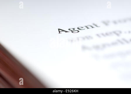 Message de l’agent Banque D'Images