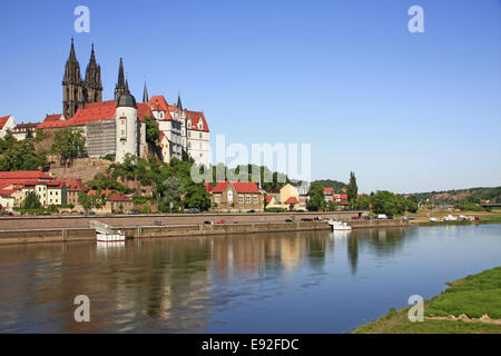 Meissen sur l'Elbe Banque D'Images