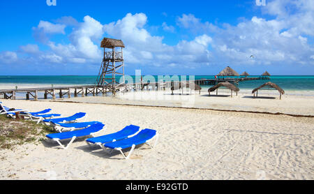 Plage de l'hôtel Melia Cayo Guillermo. Banque D'Images