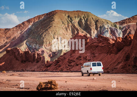 Rainbow Valley, Désert d'Atacama, au Chili, en Amérique du Sud. Banque D'Images