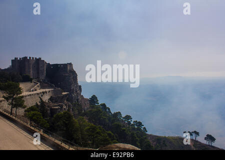 Le château en Erice Banque D'Images