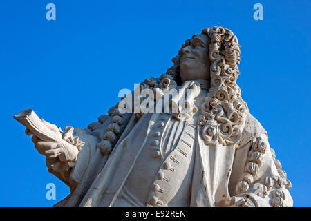 Statue de Sir Hans Sloane, Chelsea Physic Garden, Londres Banque D'Images