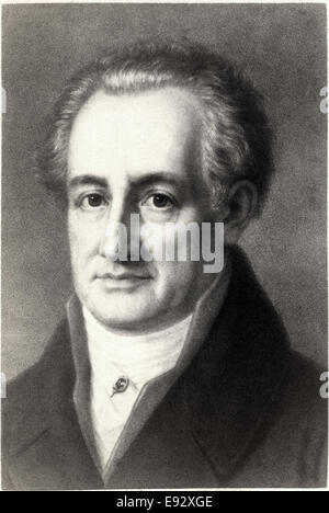 Johann Wolfgang von Goethe (1749-1832), écrivain et homme d'État, Portrait, circa 1811 Banque D'Images
