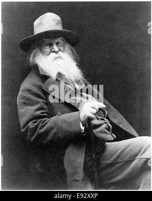 Walt Whitman (1819-92), poète américain, Portrait, circa 1887 Banque D'Images