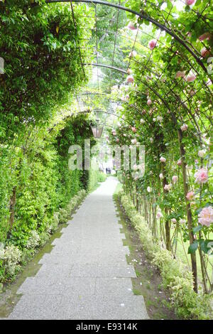 Sur le jardin de l'hôtel Cipriani à Venise, Italie Banque D'Images