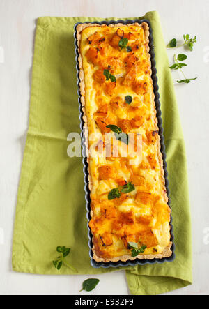 Tarte de ricotta et de citrouille Banque D'Images