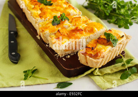 Tarte de ricotta et de citrouille Banque D'Images