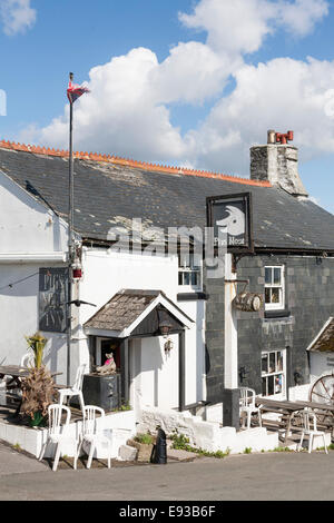 Les porcs Nez Prawle Inn at East Devon, Banque D'Images