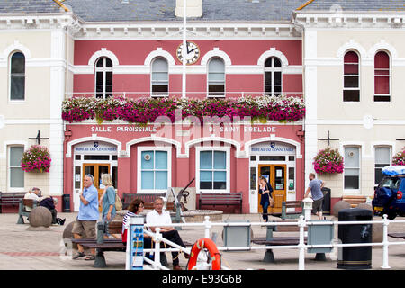 Saint Aubin ou St Aubins Harbour Port Channel Île de Jersey. Banque D'Images