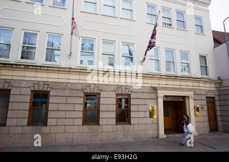 Barclays Bank 39 - 41 Broad Street, St Helier, Jersey les îles de la Manche Banque D'Images