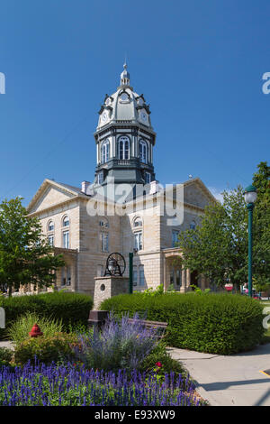 Le Madison County Courthouse de Winterset en Iowa, USA. Banque D'Images