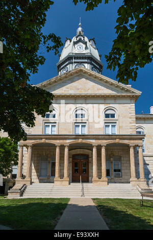 Le Madison County Courthouse de Winterset en Iowa, USA. Banque D'Images