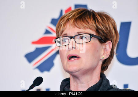 Belfast, Irlande du Nord. 18 Oct, 2014. Mairead McGuinness, DÉPUTÉ EUROPÉEN S'exprimant lors de la Conférence : Crédit unioniste de l'Ulster Stephen Barnes/Alamy Live News Banque D'Images