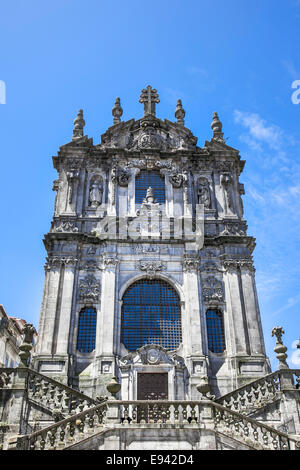 Église Clérigos (Tour des Clercs) - architecture de style baroque, Porto, Portugal Banque D'Images