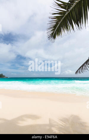 Belle Anse Intendance dans le sud de Mahe, Seychelles Banque D'Images