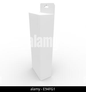 Blank white box pour différents biens et produits Banque D'Images