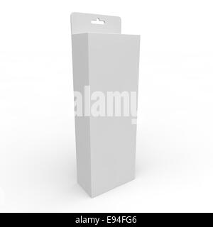 Blank white box pour différents biens et produits Banque D'Images