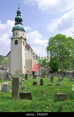 Zdonov - cimetière rochers Adrspach Banque D'Images