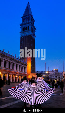 Carnaval Venise 2012. Piazza San Marco Banque D'Images