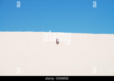 Dunes de sable hautes de Little Sahara, Kangaroo Island, Australie du Sud Banque D'Images