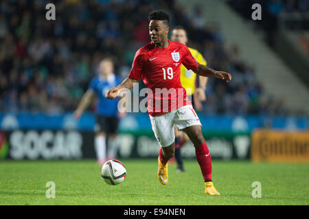 Tallinn, UK. 12 octobre, 2014. Raheem Sterling de l'Angleterre - l'Estonie et l'Angleterre - l'UEFA Euro 2016 Qualifications - A. Le Coq Arena - Tallinn - 12/10/2014 Philippe Pic Oldham/Sportimage. © csm/Alamy Live News Banque D'Images