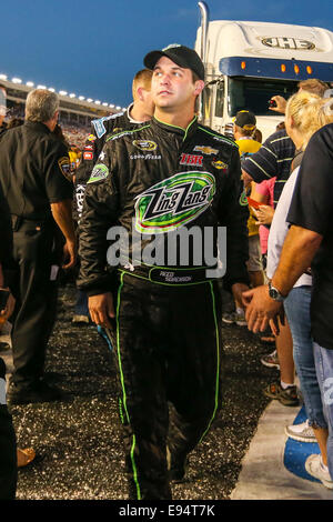 Concord, Caroline du Nord, USA. Oct 11, 2014. Concord, NC - Oct 11, 2014 : Sprint Cup Series Reed Sorenson pilote (36) au cours de la Banque d'Amérique 500 à Charlotte Motor Speedway à Concord, NC. © Andy Martin Jr./ZUMA/Alamy Fil Live News Banque D'Images