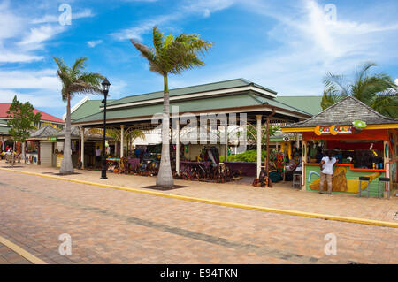 Quartier commerçant de Falmouth, Jamaïque Banque D'Images