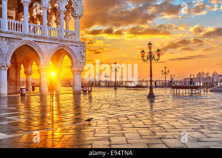 Lever du soleil à Venise Banque D'Images